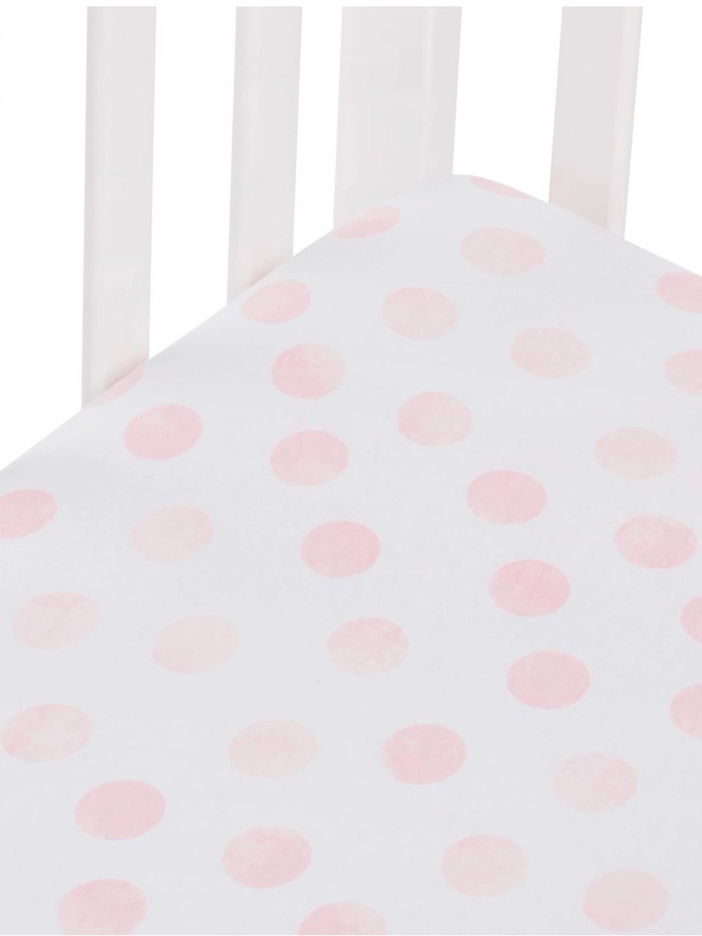Andi Mae Watercolor Dot Fitted Crib Sheet & Changing Pad Cover 2 Piece Set Pink